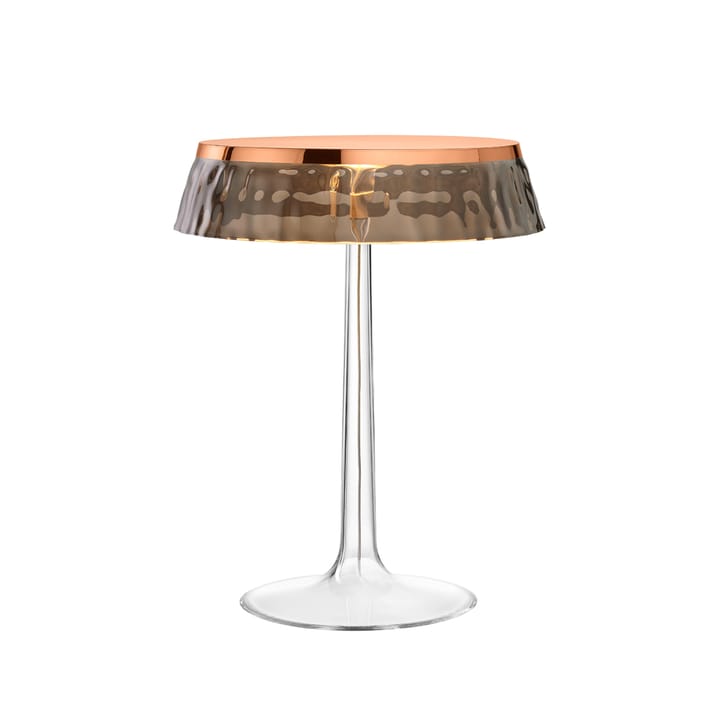 Bon Jour T table lamp - Copper, smoked lampshade - Flos