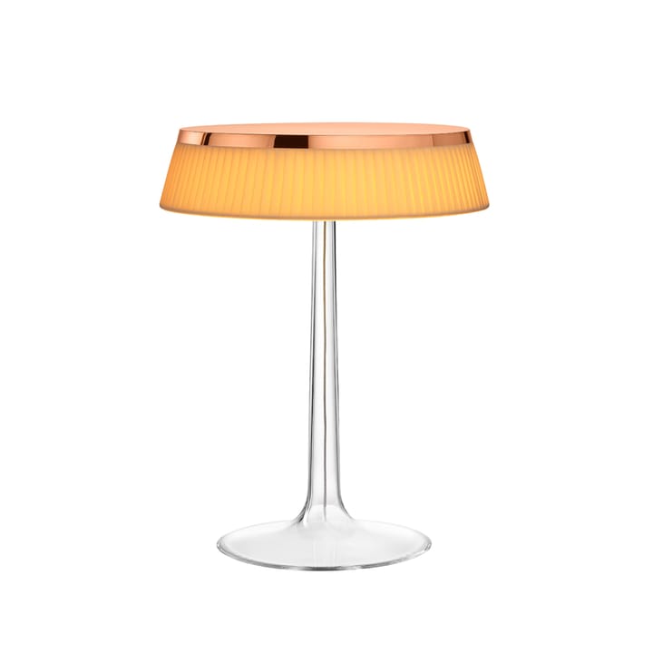 Bon Jour T table lamp - Copper, soft fabric lampshade - Flos