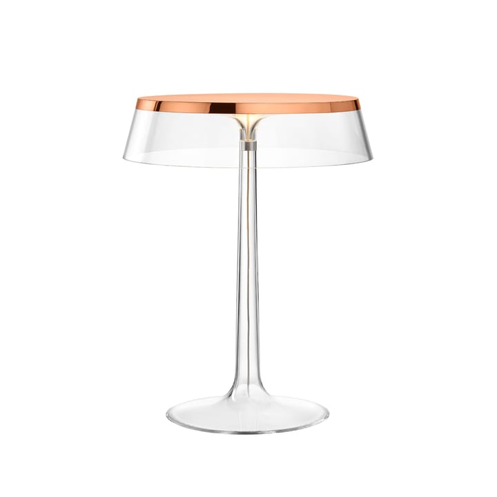 Bon Jour T table lamp - Copper, transparent lampshade - Flos