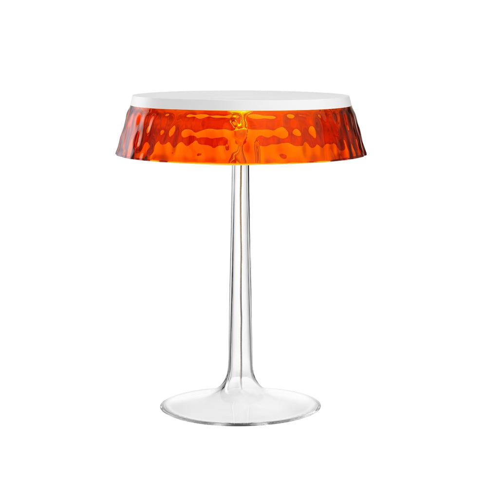 Flos Bon Jour T table lamp White, amber lampshade