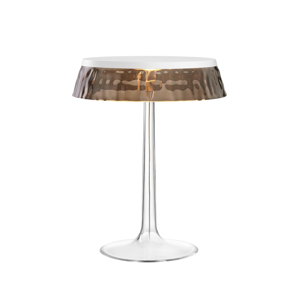 Flos Bon Jour T table lamp White, fumé lampshade