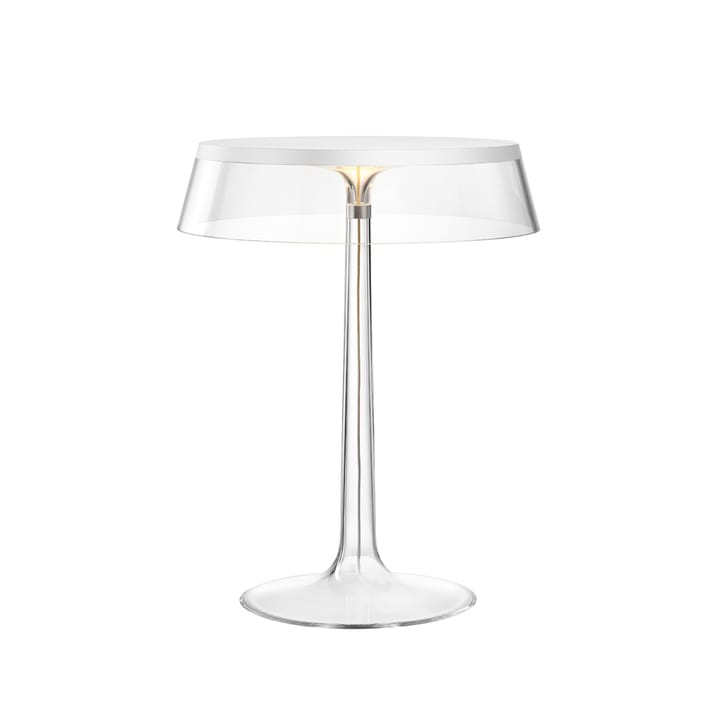 Bon Jour T table lamp - White, transparent lampshade - Flos