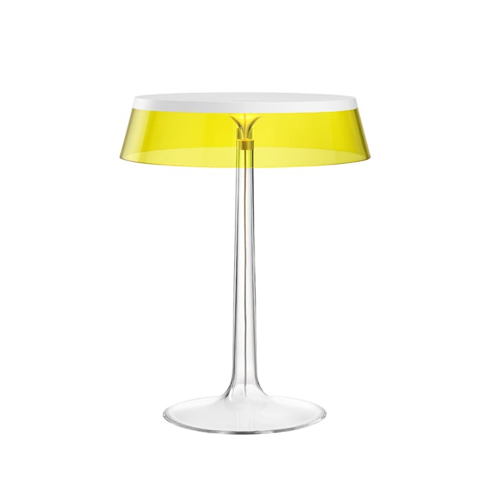 Bon Jour T table lamp - White, yellow lampshade - Flos