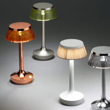 Bon Jour Unplugged table lamp - Chrome amber - Flos