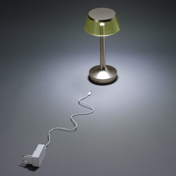 Bon Jour Unplugged table lamp - Chrome fume - Flos