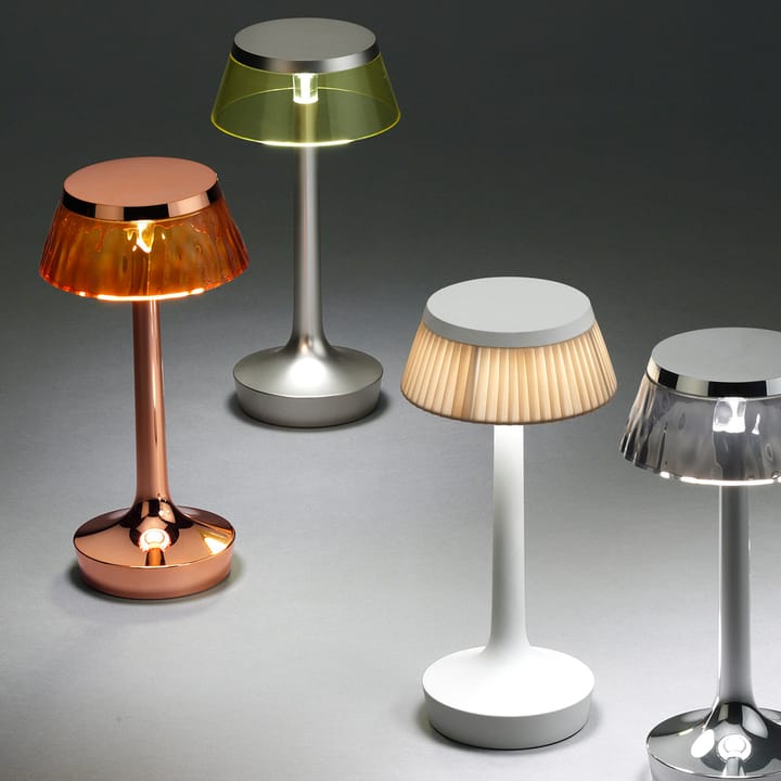 Bon Jour Unplugged table lamp - Chrome fume - Flos