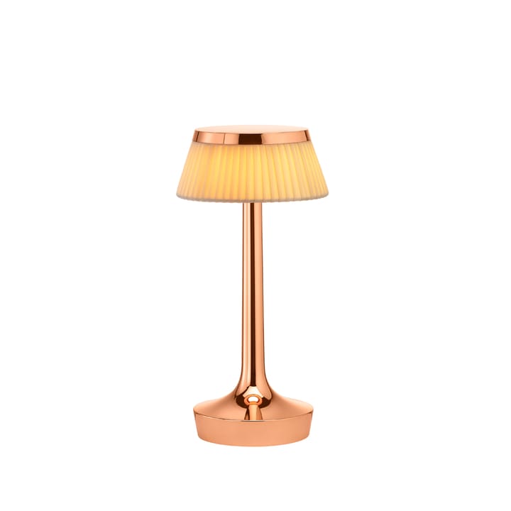 Bon Jour Unplugged table lamp - Copper-fabric - Flos