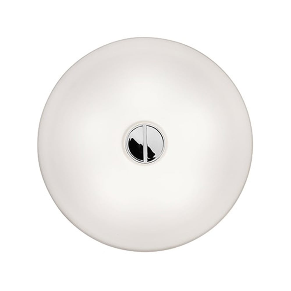 Flos Button HL wall lamp White opal glass