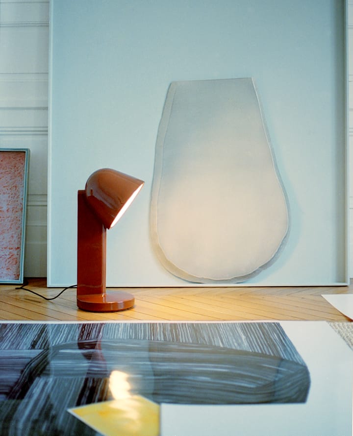 Ceramic Down table lamp - Rust red - Flos