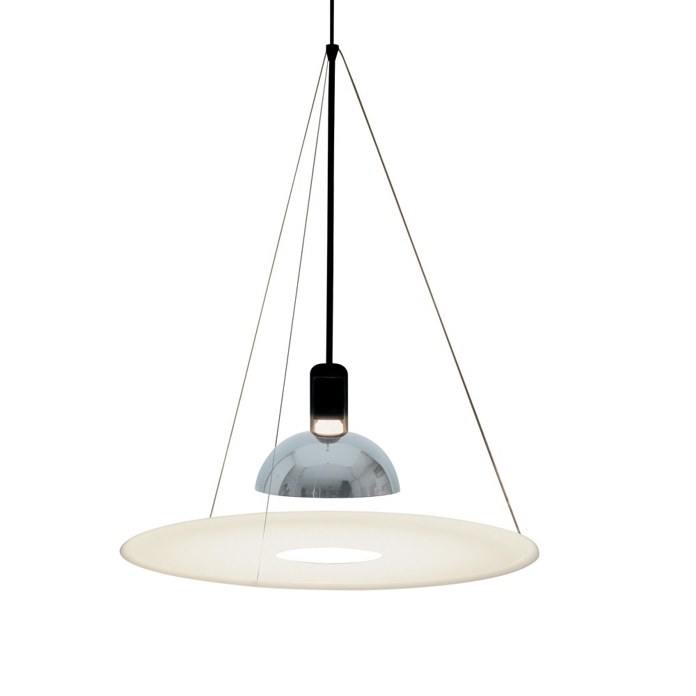 Flos Frisbi pendant White opal glass