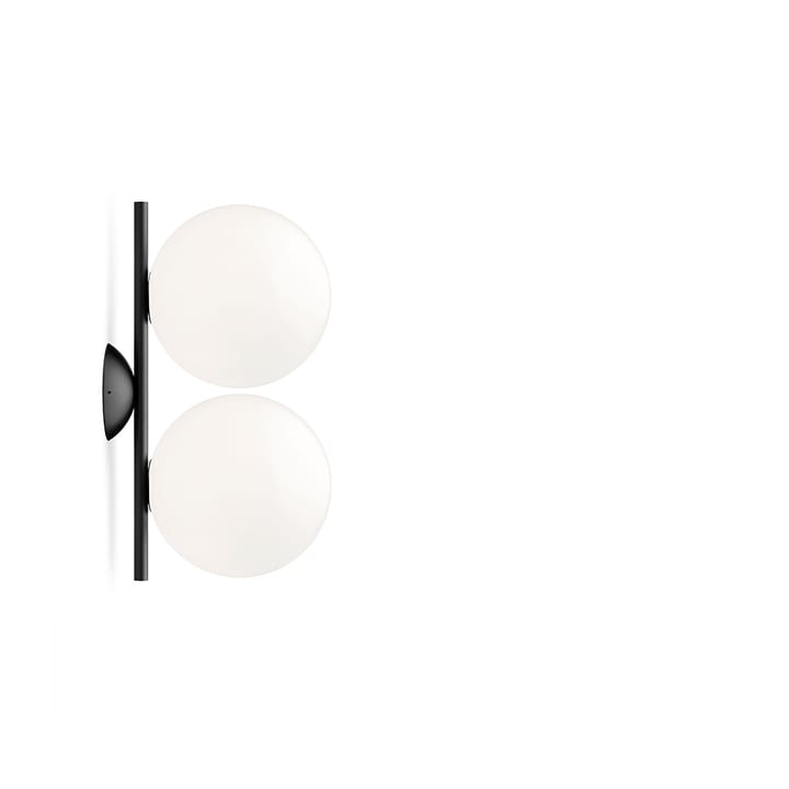 IC lights C/W1 Double wall lamp - Black, opal - Flos