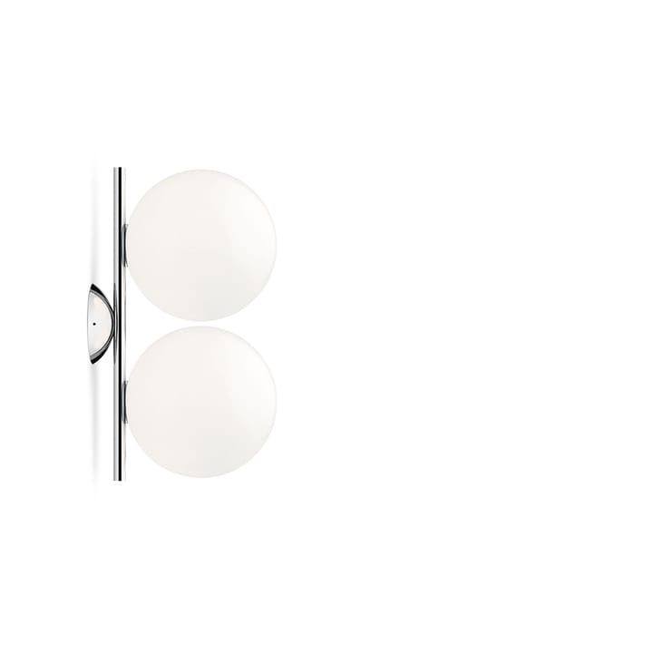 IC lights C/W1 Double wall lamp - Chrome, opal - Flos