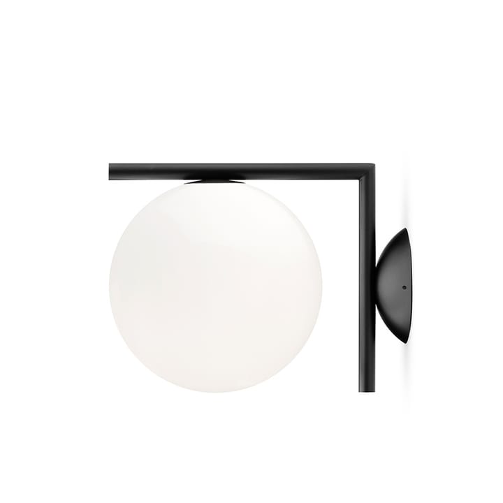 IC lights C/W1 wall lamp - Black, opal - Flos