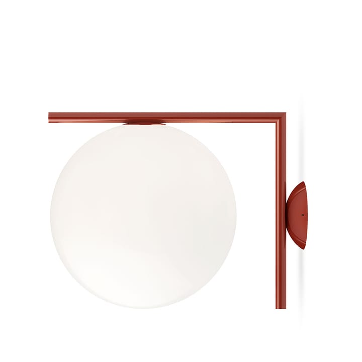 IC lights C/W2 wall lamp - Burgundy, opal - Flos