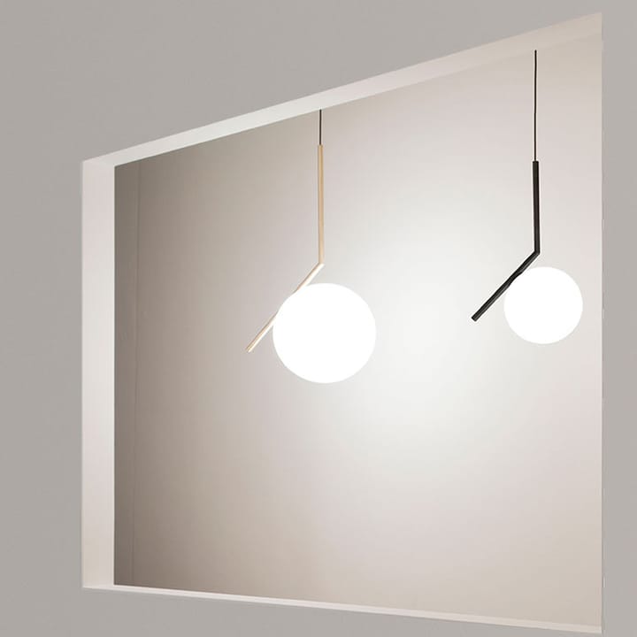 IC lights S1 pendant - Black, opal - Flos