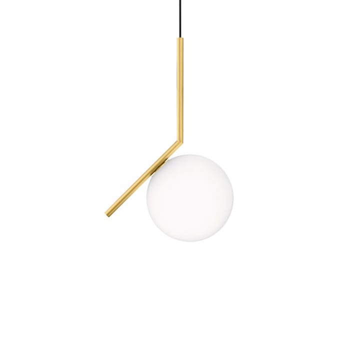 IC lights S1 pendant - Brushed brass, opal - Flos