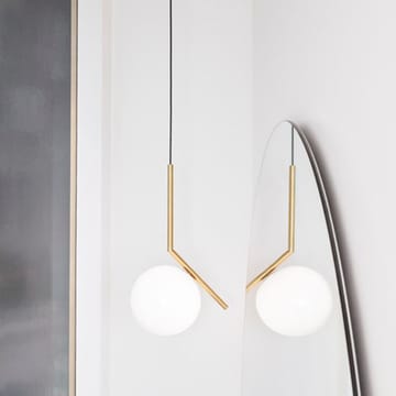 IC lights S1 pendant - Chrome, opal - Flos