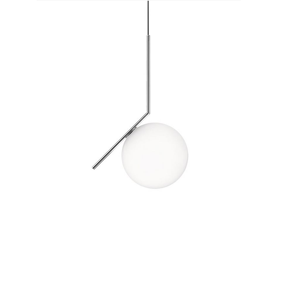 Flos IC lights S1 pendant Chrome, opal