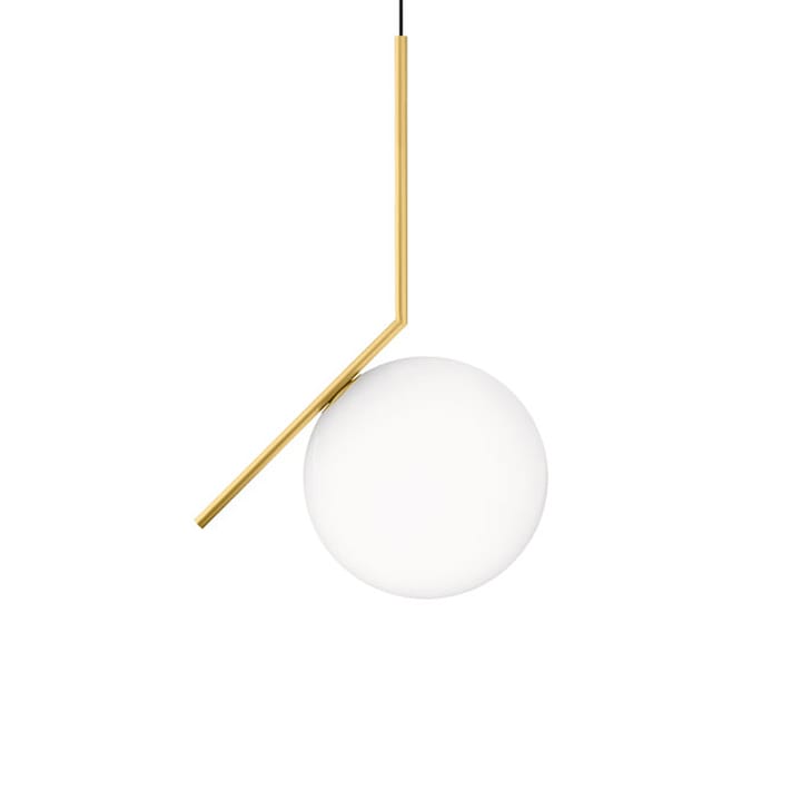 IC lights S2 pendant - Brushed brass, opal - Flos