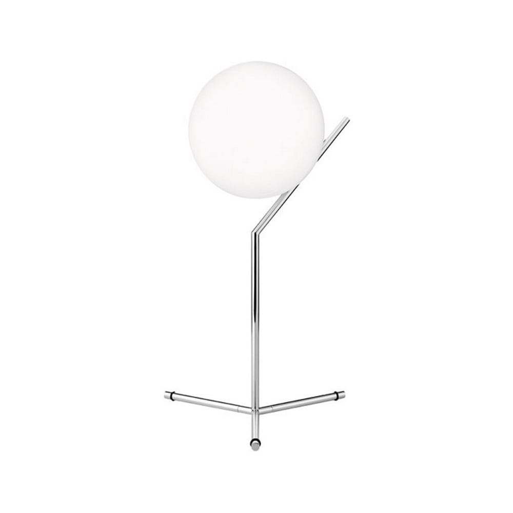 Flos IC lights T1 high table lamp Chrome, opal