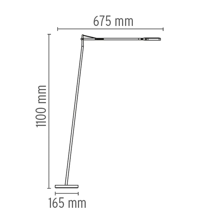 Kelvin F LED floor lamp - Anthracite - Flos