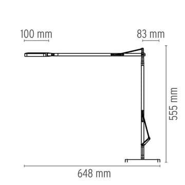 Kelvin T LED table lamp - Anthracite - Flos