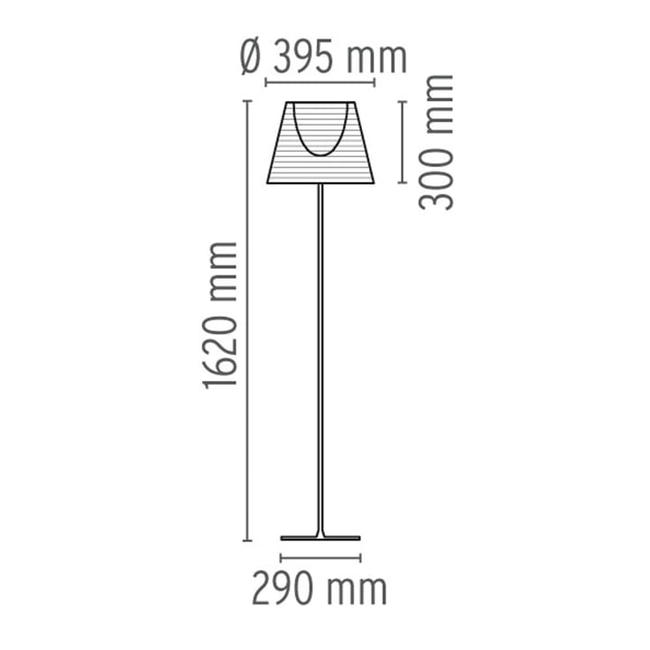 KTribe F2 floor lamp - Transparent - Flos