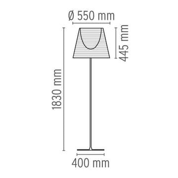 KTribe F3 floor lamp - Bronze - Flos