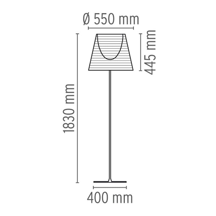 KTribe F3 floor lamp - Bronze - Flos