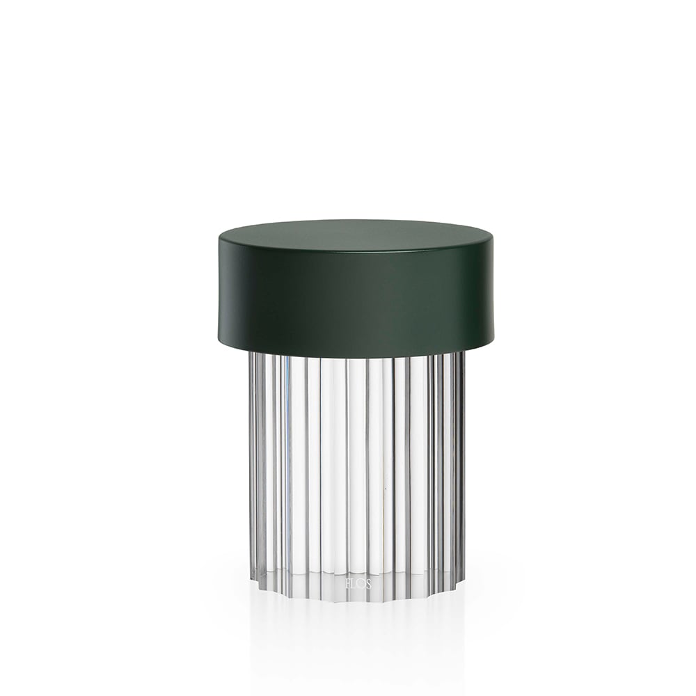 Flos Last Order Fluted IP55 table lamp Green