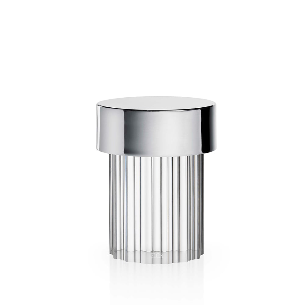 Flos Last Order Fluted IP55 table lamp Stainless steel