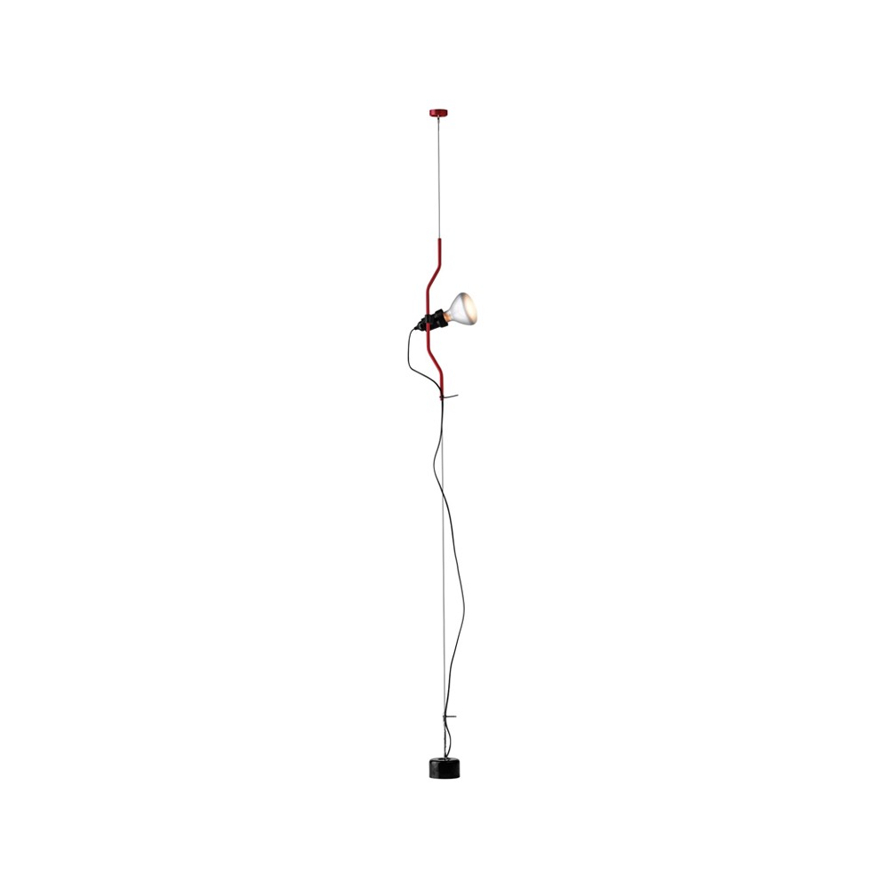 Flos Parentesi floor and ceiling lamp dimmable Red