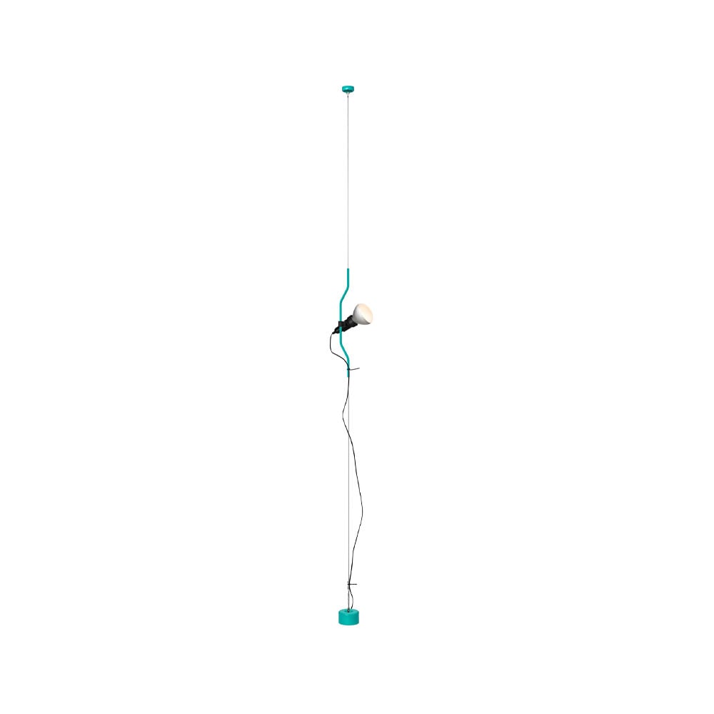 Flos Parentesi floor and ceiling lamp dimmable Turquoise