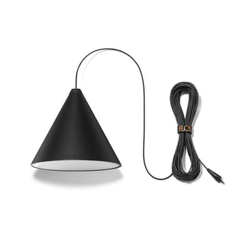 String Light Cone pendant - Black, 12m cable - Flos