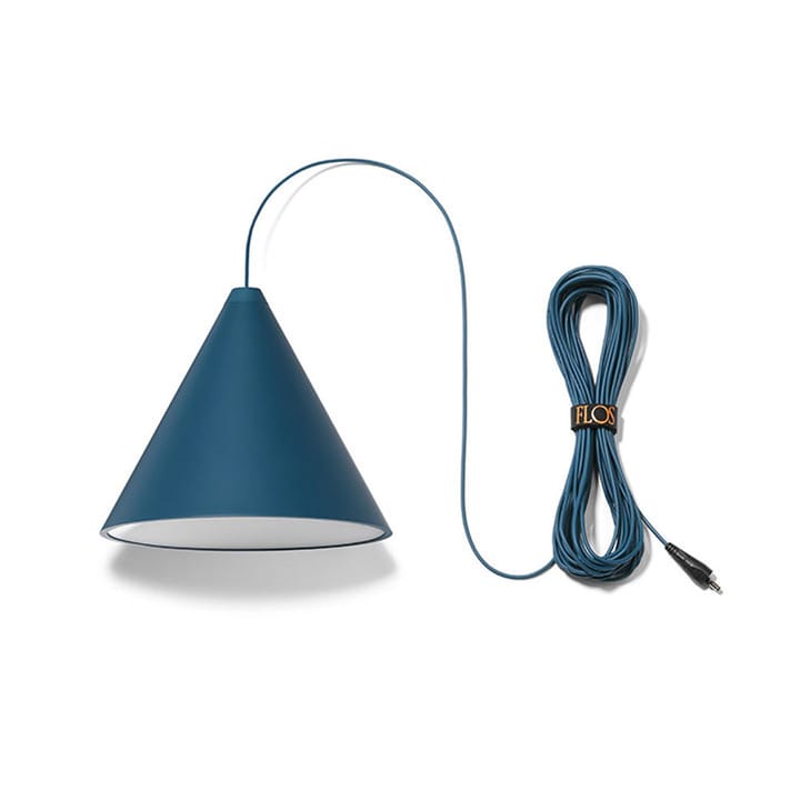 String Light Cone pendant - Blue, 12 m cable - Flos