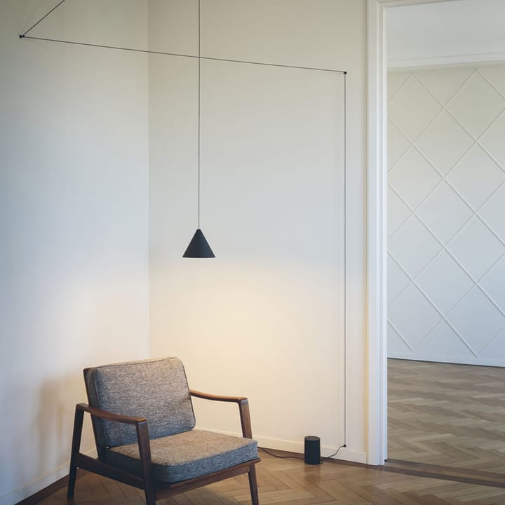 String Light Cone pendant - White, 12 m cable - Flos