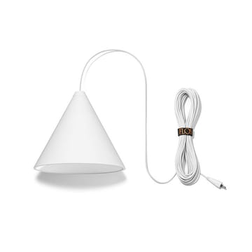 String Light Cone pendant - White, 12 m cable - Flos