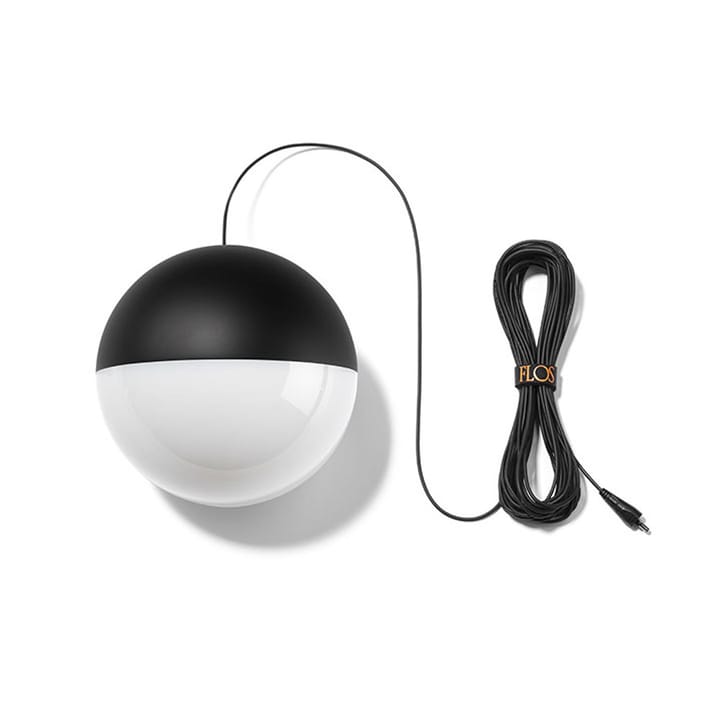 String Light Sphere pendant - Black, 12 m cable - Flos