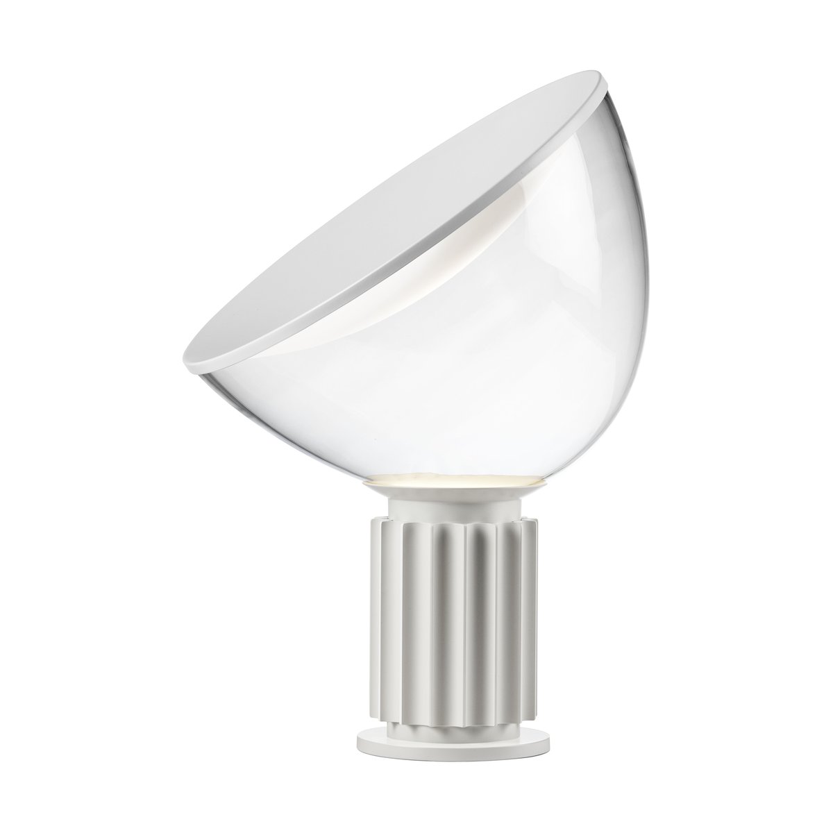 Flos Taccia Small table lamp LED 48.5 cm Matte white, glass dome