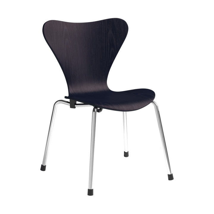 3177 Series 7 children's chair - Midnight blue painted ash-chrome - Fritz Hansen