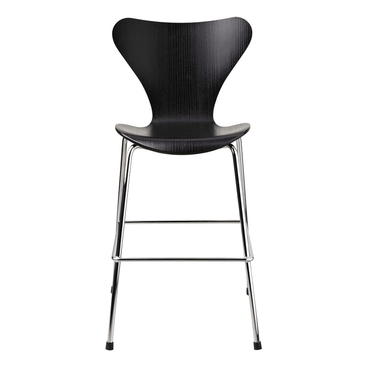 3177 Series 7 Junior chair chrome - black - Fritz Hansen