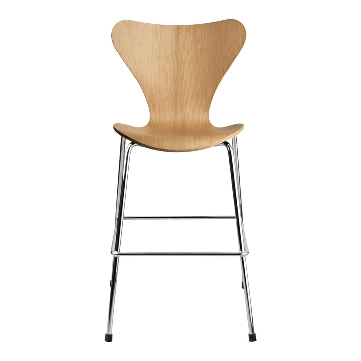 3177 Series 7 Junior chair chrome, Oak Fritz Hansen