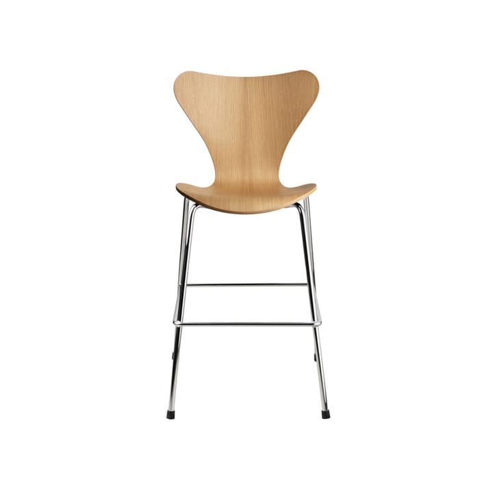 3177 Series 7 Junior chair chrome - Oak - Fritz Hansen