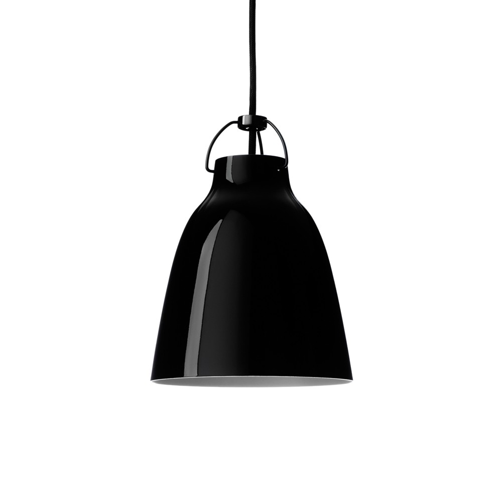 Fritz Hansen Caravaggio 1 Pendant Black-black textile cord