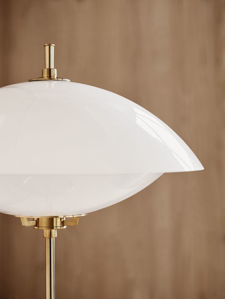 Clam table lamp 50 cm - Opal-brass - Fritz Hansen