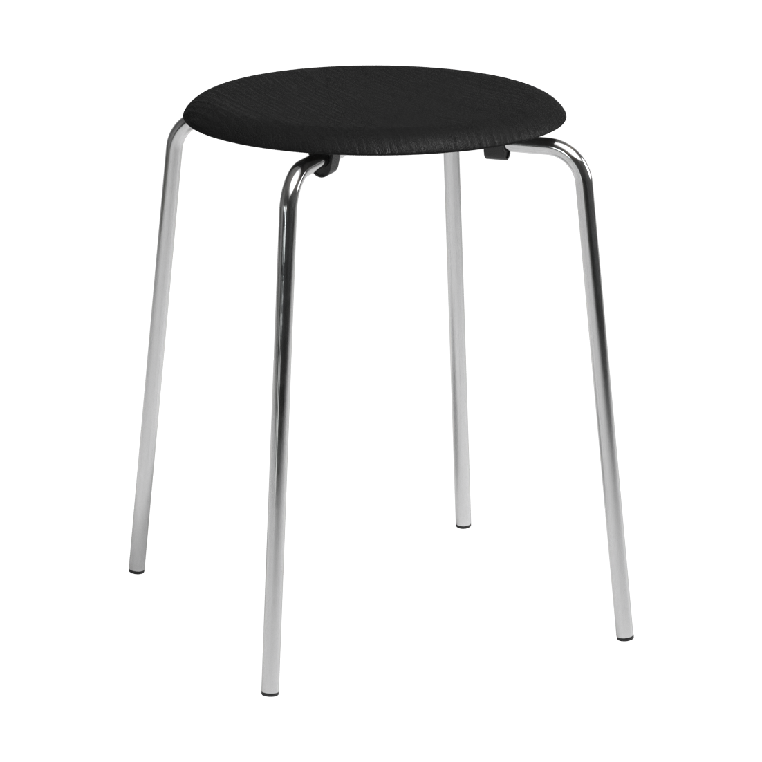 Fritz Hansen Dot stool Black ash-chrome