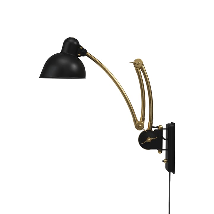 Kaiser Idell 6559-W vägglampa - Matt black-brass - Fritz Hansen