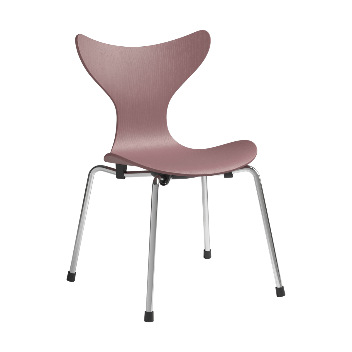 Fritz Hansen Liljan children's chair Wild rose painted ash-chrome