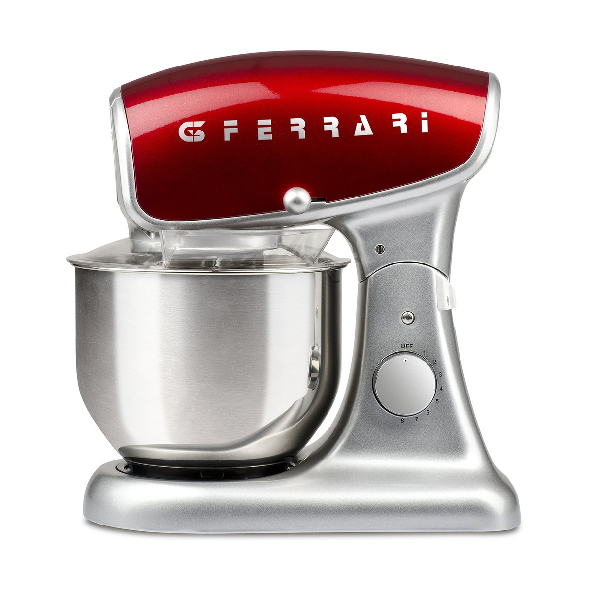 G3 Ferrari Pastaio Deluxe Kitchen Assistant Silver-red