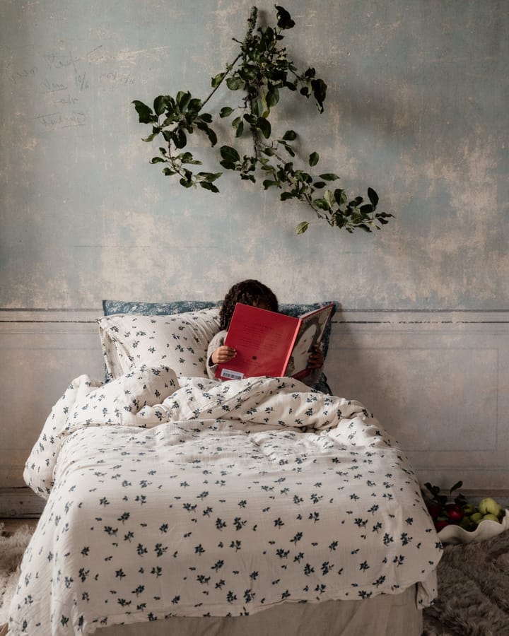 Blueberry Muslin bed set, 135x200 cm/80x80 cm Garbo&Friends